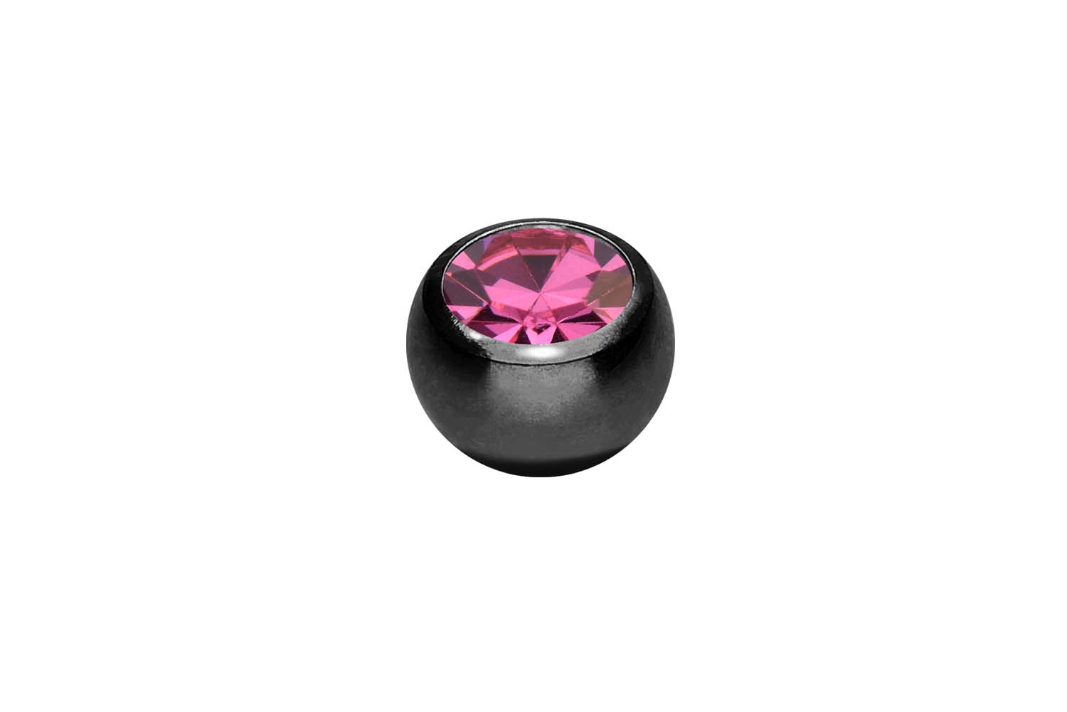 Chirurgenstahl Schraubkugel KRISTALL von Piercingline